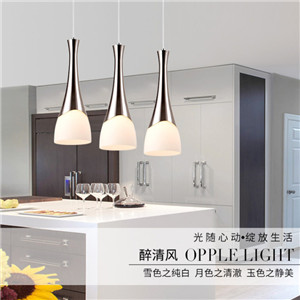 歐普照明（OPPLE） LED吊燈餐吊燈餐廳吊線燈三頭單頭燈具 現代簡約創意CD